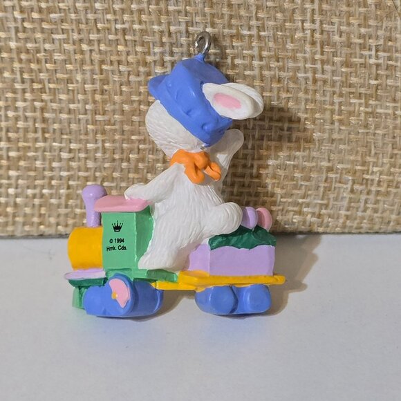 Vintage Hallmark Keepsake Easter Eggspress 1995 Ornament NWT - Picture 4 of 4